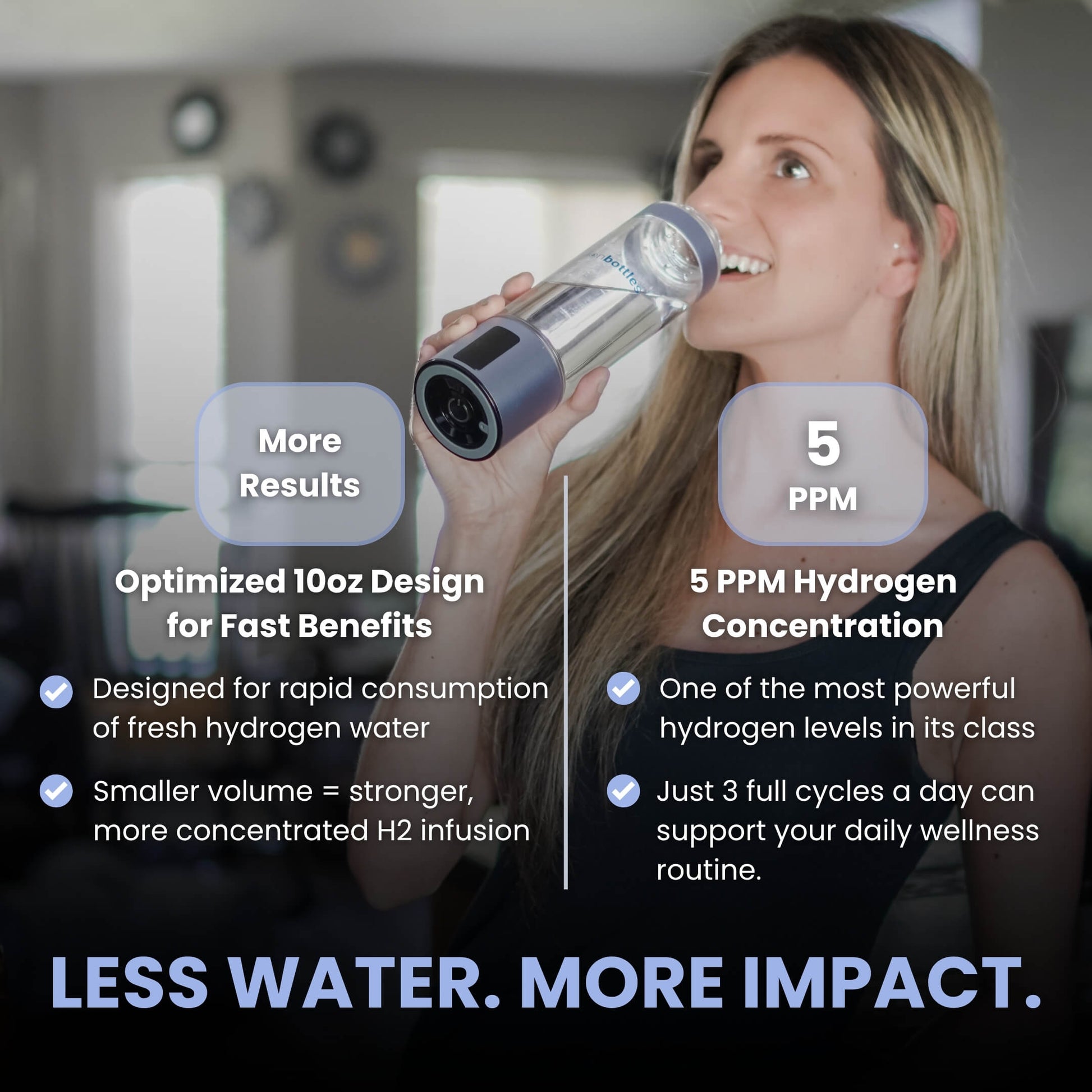 ATOM™ Hydrogen Water Bottle – 5.0 PPM H₂ | IonBottles® Official Store