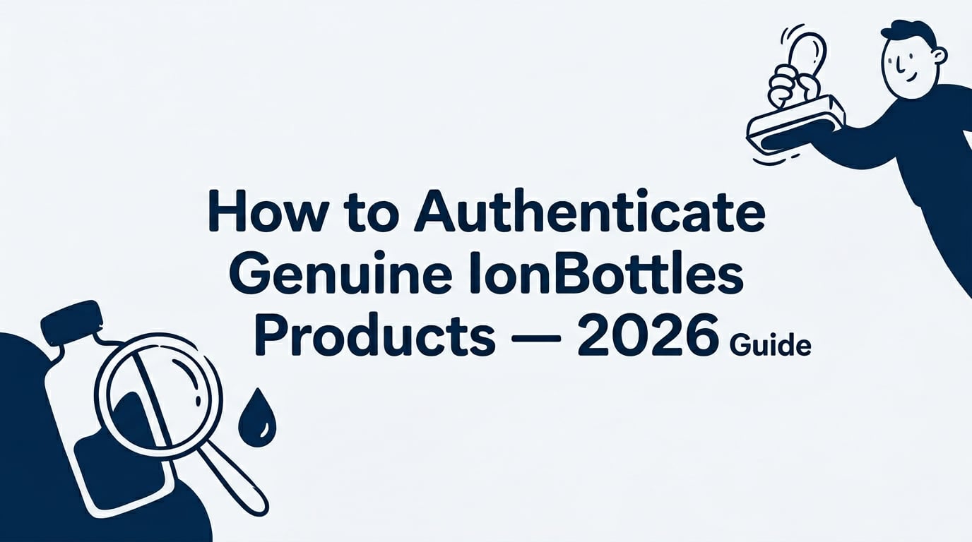 How to Authenticate Genuine IonBottles Products: 2026