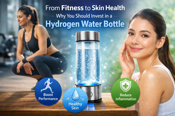 Hydrogen Water Bottle Benefits Fitness, Skin Health, & More