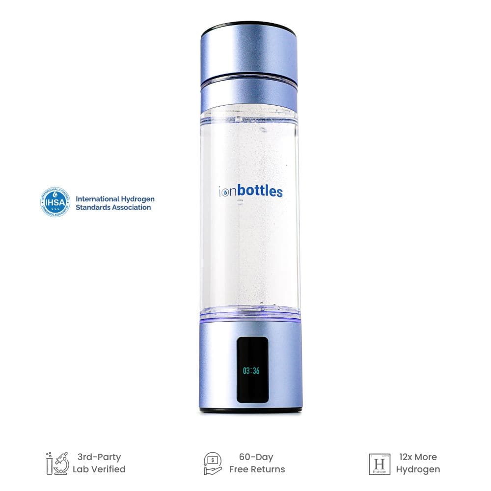 ATOM™ Hydrogen Water Bottle | 5.0 PPM SPE/PEM Generator | IonBottles