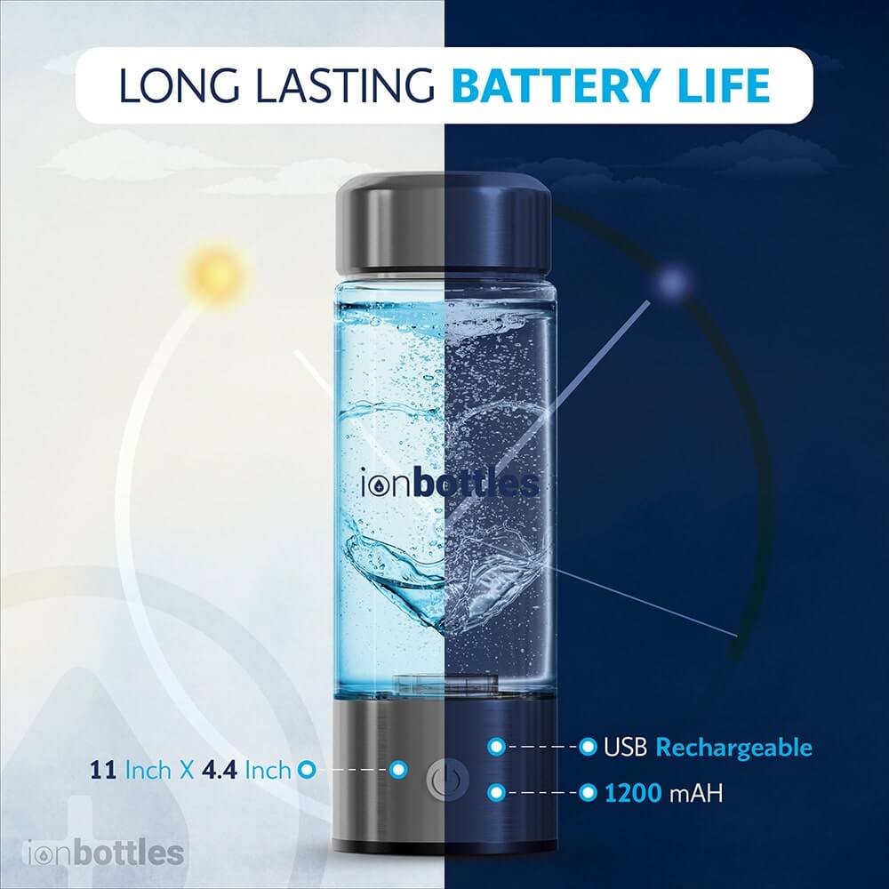 Battery life display of hydrogen water bottle