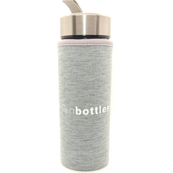 hydrogen water grey bottle sleeve 
